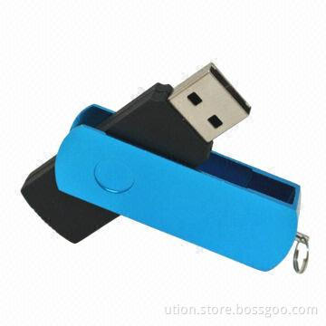 Swivel Memory Stick, Supports USB1.1 and 2.0 Interfaces, Free Logo and Samples